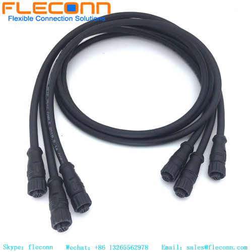 M12 5 Pole Plastic Nut Connector Cable