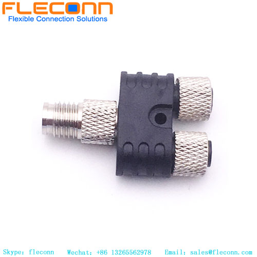 M8 4P Y-Stecker auf Buchse