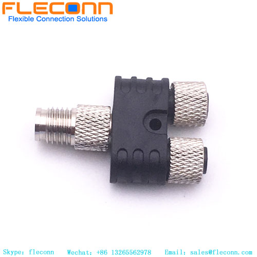 M8 4P Y-Stecker auf Buchse