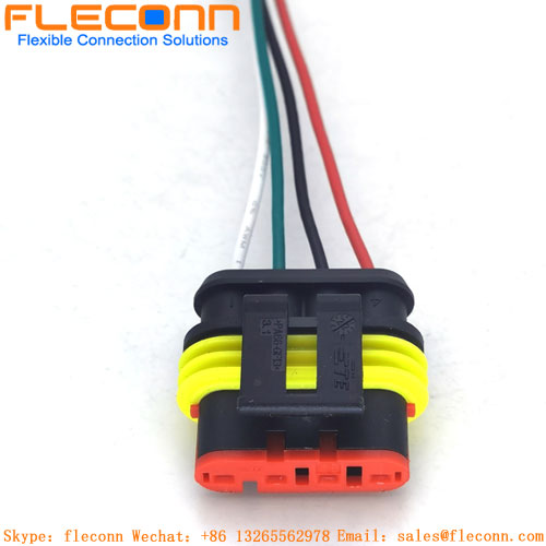 TE AMP Superseal 1,5-mm-Gehäuse für Kabelbaum mit Buchsenklemmen