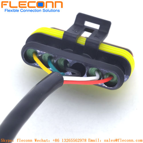 282403-1 TE Amp Super Seal 1,5 Serie wasserdichtes Buchsenkabel 6-poliger Auto-Stecker