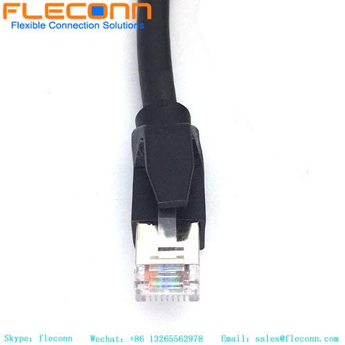 M12 X-kodiertes RJ45-Cat6A-Ethernet-Kabel