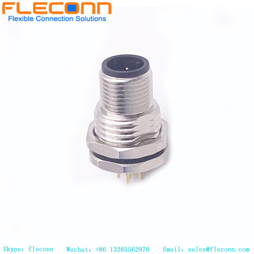 M12 5-poliger PCB-Panel-Stecker