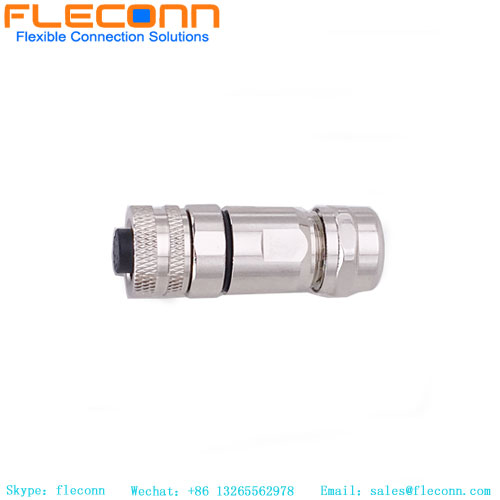 M12 Metallgehäuse Stecker