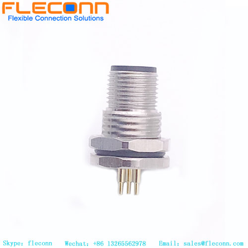 M12 5-poliger PCB-Panel-Stecker