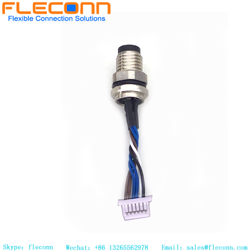 M8 4-poliger A-Code-Stecker für Frontplatten-Kabelbaum