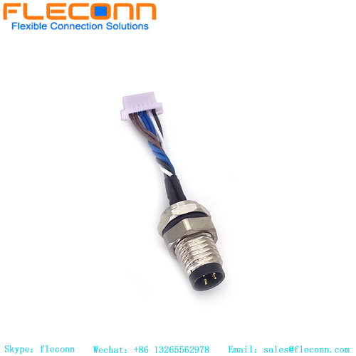 M8 4-poliger A-Code-Stecker für Frontplatten-Kabelbaum