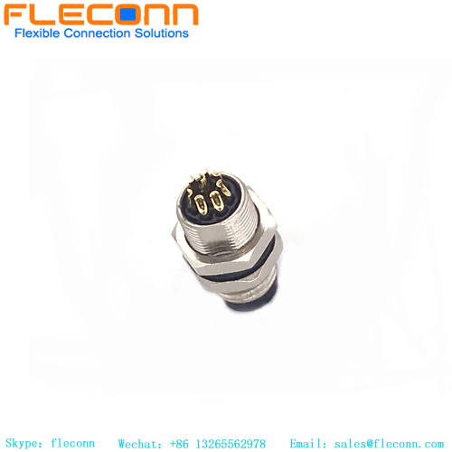 8-poliger M8-Stecker für Panelmontage