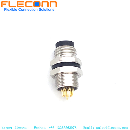 8-poliger M8-Stecker für Panelmontage