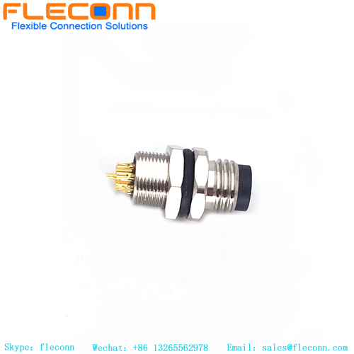 8-poliger M8-Stecker für Panelmontage