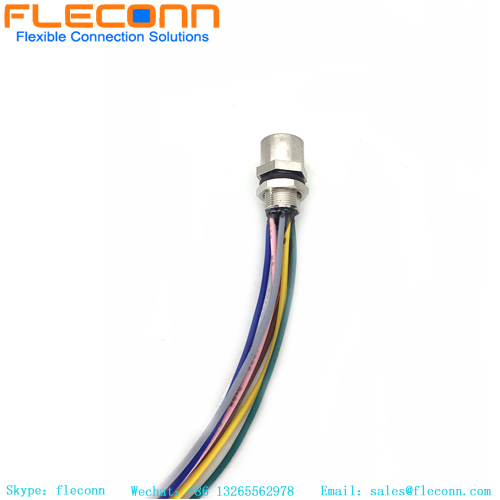 M12 8-poliger A-kodierter Kabelbaum für Panelmontage-Steckverbinder