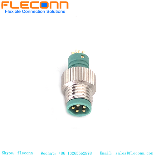 M8-Stecker, 5-poliger B-Code-Formstecker