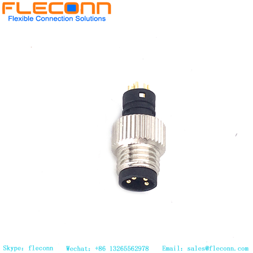 M8 4-polig umspritzter Stecker