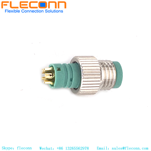 M8-Stecker, 5-poliger B-Code-Formstecker