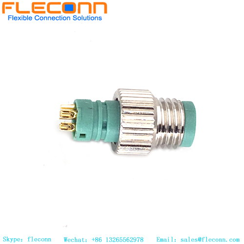 M8-Stecker, 5-poliger B-Code-Formstecker