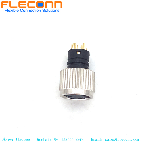 M8 4-polig geformte Buchse