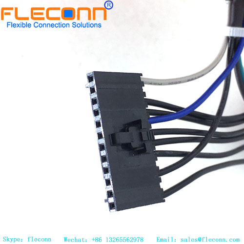 12-poliger Steckverbinderkabelbaum mit 2,54 mm Rastermaß, 1-104257-1, TE AMPMOUD-Stecker