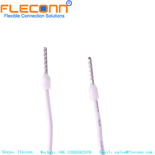 Kabelbaum mit röhrenförmigen Kabelendklemmen und Steckverbindern