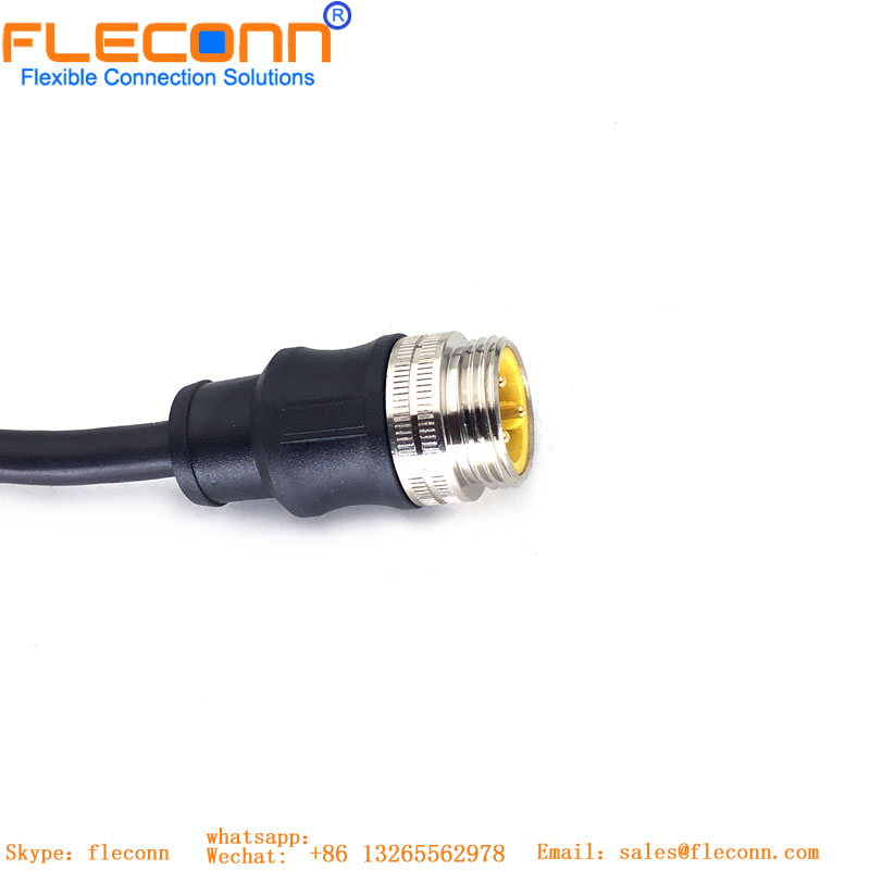 M12 Industrial Ethernet X-kodiertes 8-Pin-Buchsenstecker, wasserdichtes Kabel