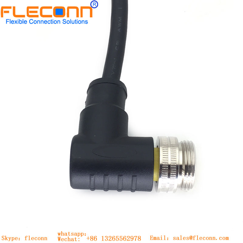 M12 Industrial Ethernet X-kodiertes 8-Pin-Buchsenstecker, wasserdichtes Kabel