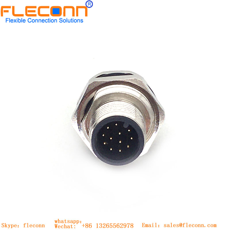 X-kodierter M12-Buchsensteckverbinder für die Panelmontage