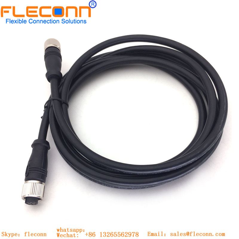 M12 6-poliges Steckerkabel