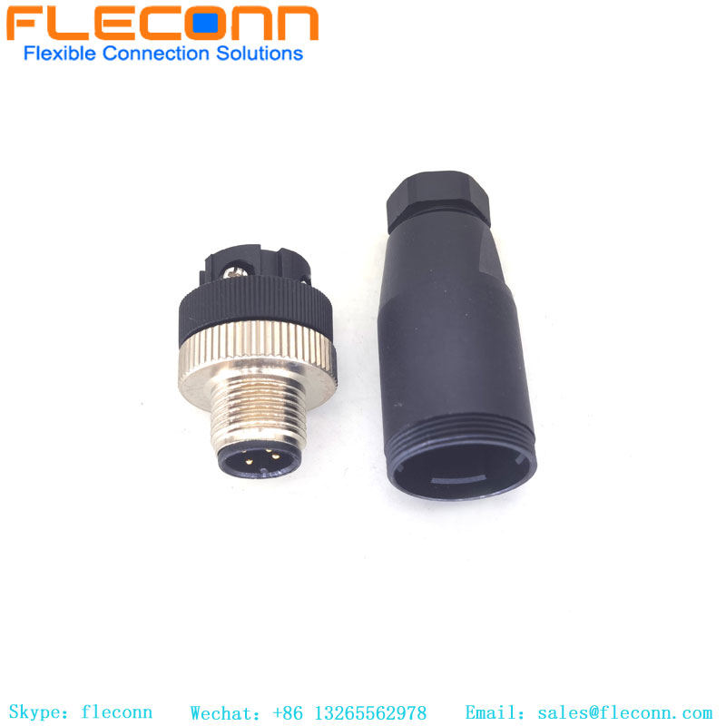 M12-Stecker, 4-polig