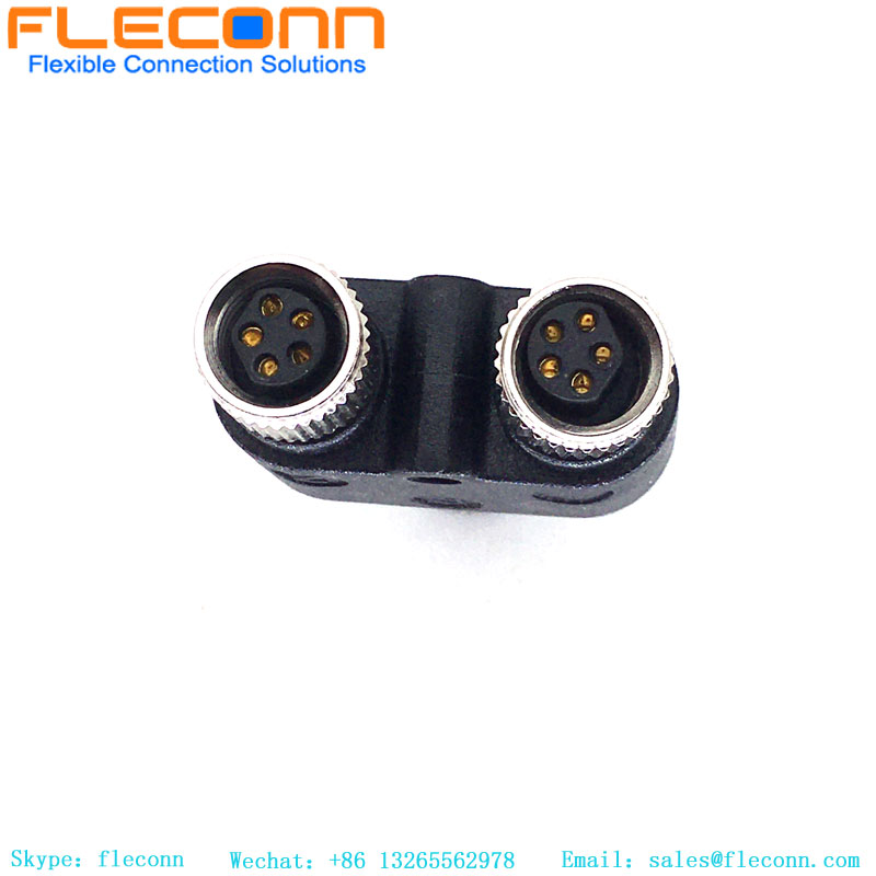 M8 Y Typ 3Pin Stecker Stecker auf Dual Buchse Splitter