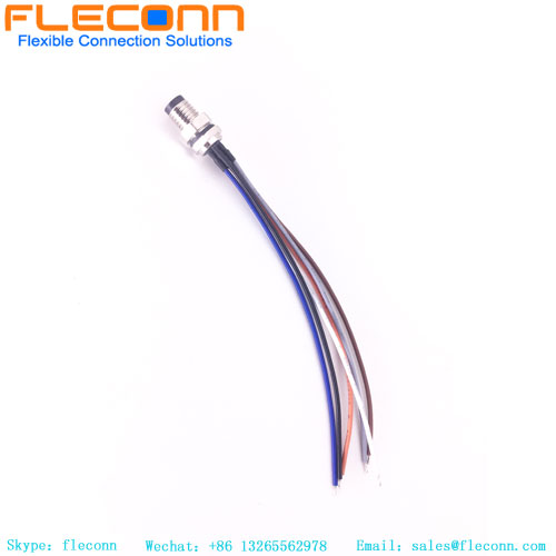 Wasserdichtes IP67 M8 3 4 5 6 8-poliges Stecker- und Buchsen-Stecker-Buchsenkabel für die Rückwandmontage