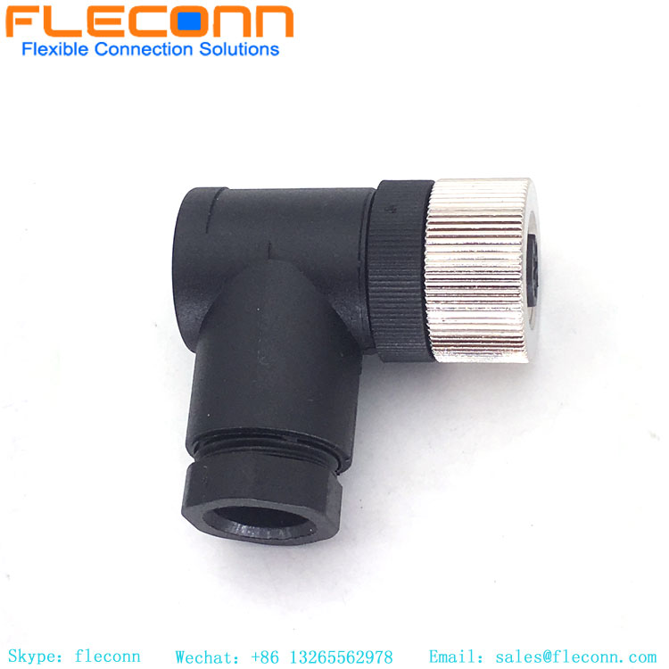 90-Grad-M12-Stecker A-kodiert