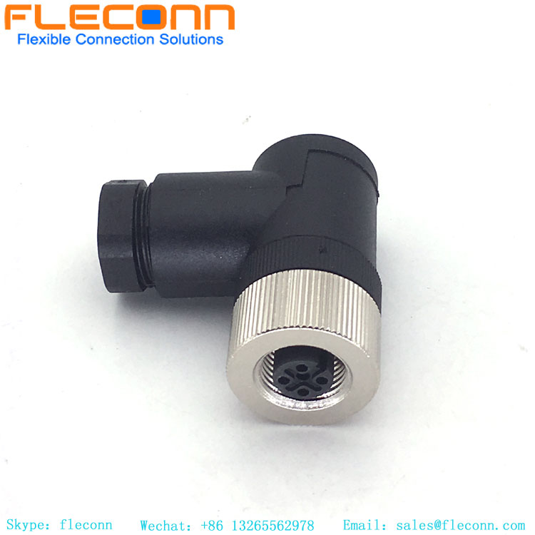 90-Grad-M12-Stecker A-kodiert