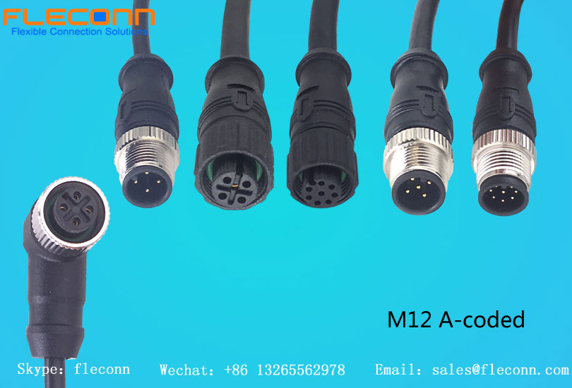 M12 A-kodiertes Anschlusskabel