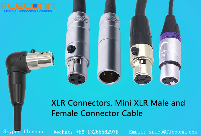 XLR-Anschlüsse, Mini-XLR-Stecker- und Buchsenkabel