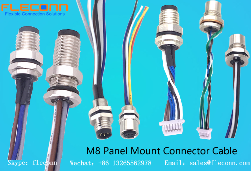 M8-Einbausteckverbinder mit Kabel