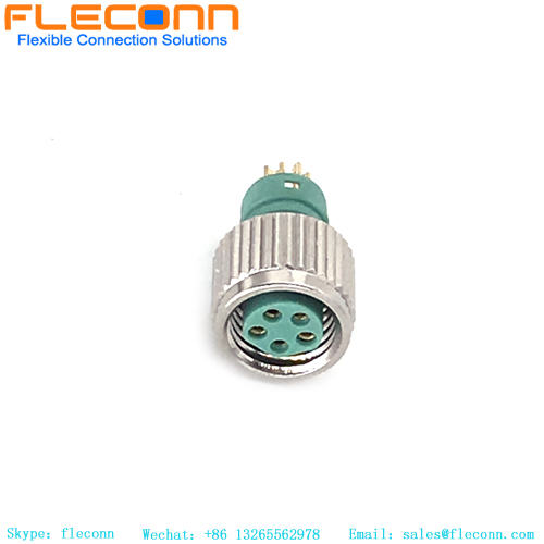 M8 5 Pin Female Solder Wire Connector