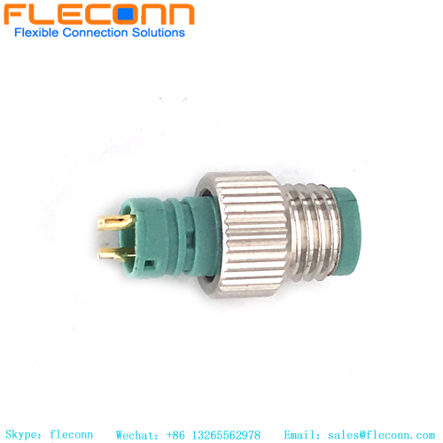 M8 3 Pos Male Overmolded Solder Cup Connector