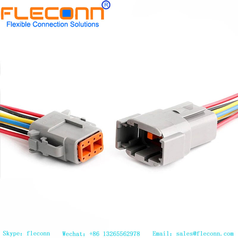 Deutsch DTM-Anschlusskabelbaum DTM06-8S 8-poliges, wasserdicht versiegeltes Autokabel