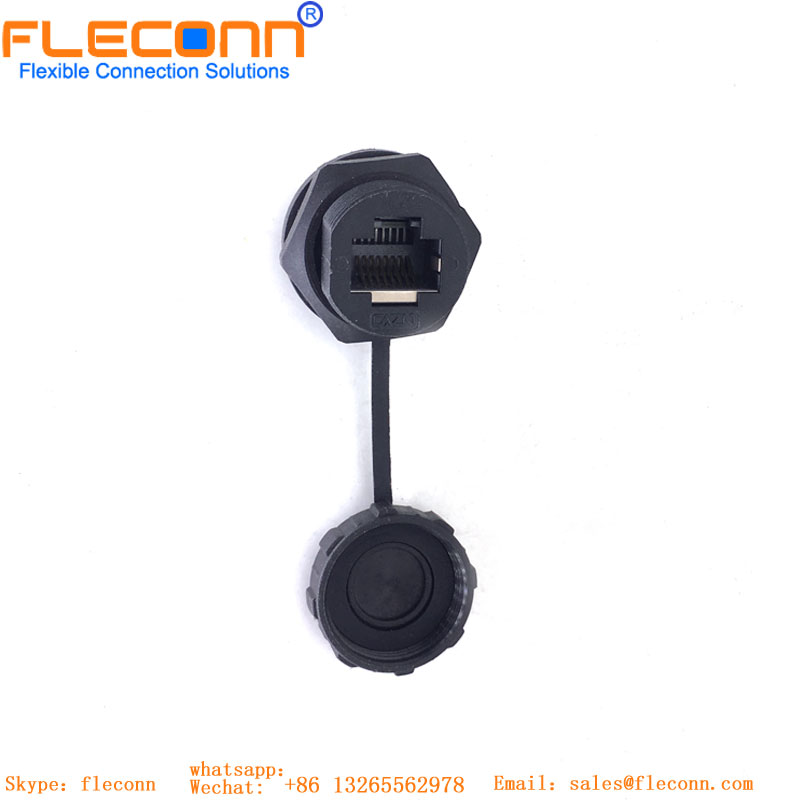 Wasserdichter RJ45-Stecker mit Lötstiften zur Platinenmontage